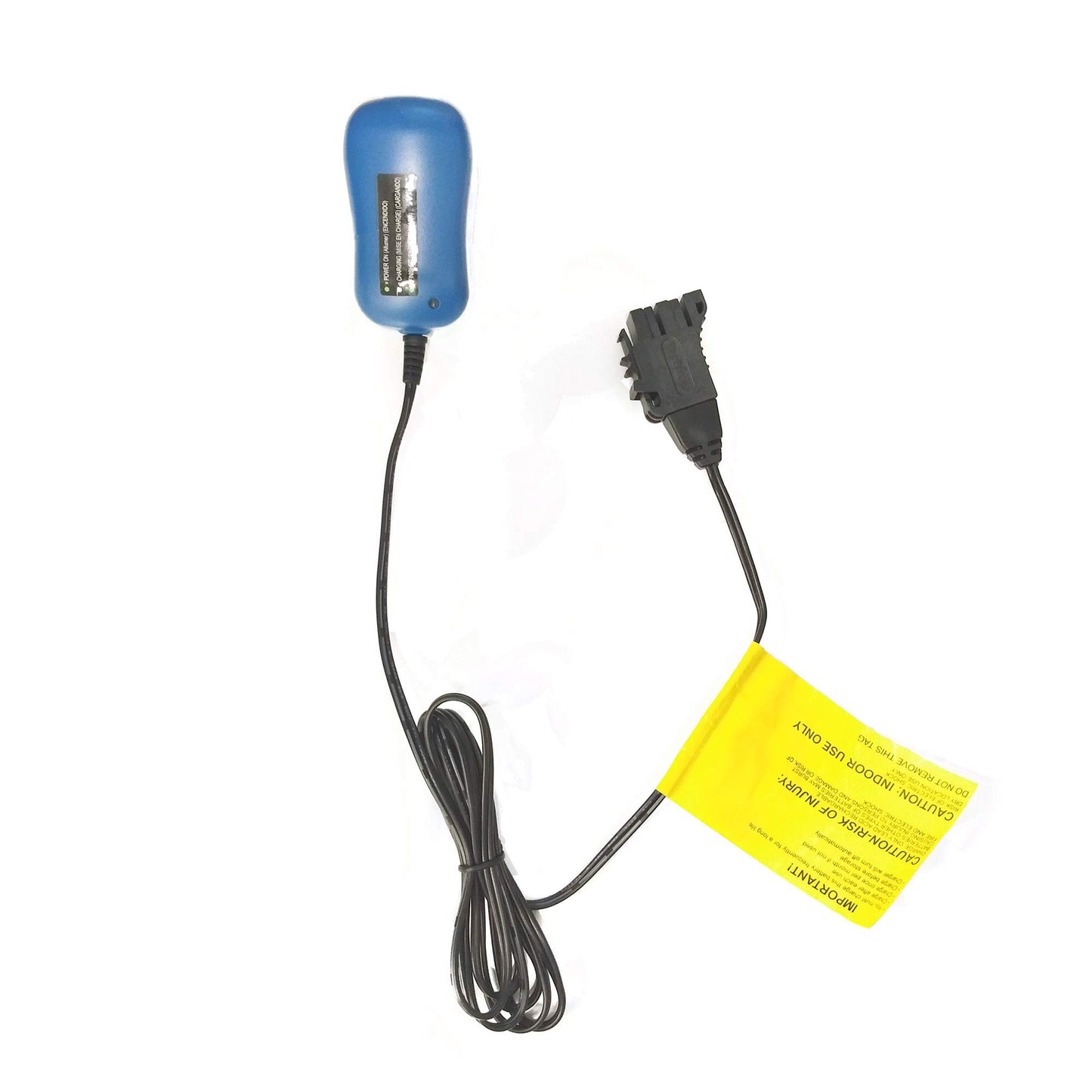 Peg Perego 12V Battery Charger for Small Toys, Blue and Black, Model IAKB0535, Durable Plastic Material