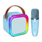 Mini Karaoke Machine For Kids Adults, Uzsomx Portable Bluetooth Speakers And 2 Wireless Microphones Song Toys With Led Light, Ch