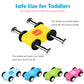 Belleur Montessori Toy for 1-3 Years Old Boys and Girls, Kid Wooden Race Track Car, Toddler Ramp Racer Set with 5 Mini Cars & 5