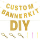 Taobary 112 Pcs Diy Letter Banner Glitter Customizable Banner Kit Custom Banner Including 107 Letters And Numbers 3 Rope For Hal