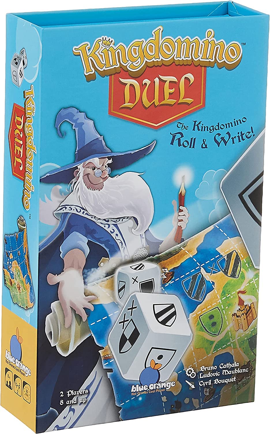 Blue Orange Games Kingdomino Duel, Roll & Write Board Game - Dice Rolling Version Of The Award Winning Strategy Board Game Kingd