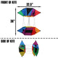Windnsun Supersize Revolution 3D Spin Box Nylon Kite, 36 Inches Long