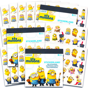 Despicable Me Minions Stickers Party Favor Pack - 200 Stickers, 16 Sticker Sheets, and 8 Sticker Packs (Party Supplies)