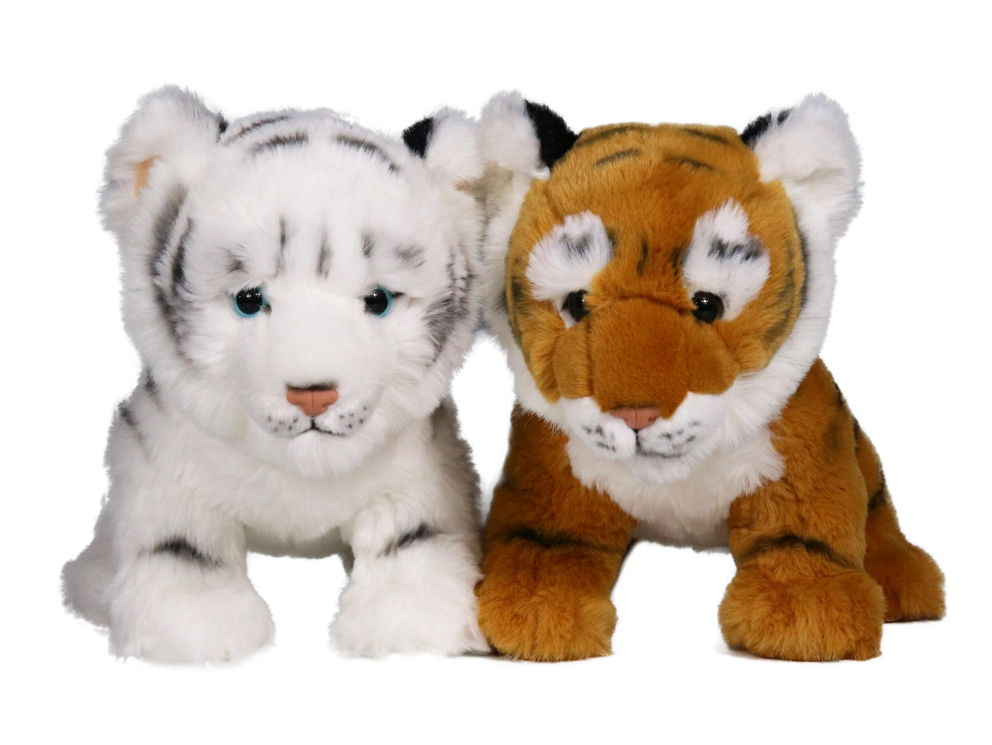 Ice King Bear Baby Tiger Stuffed Animal 10 Inches Cute Plush Toy (Pair)