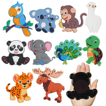 10 Pcs Fridge Magnets For Toddlers 1-3,Refrigerator Magnets For Kids,Kids Magnets Educational Toys,Learning Animals Magnets For Babies,Animal Cartoon Magnet