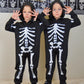 Enlifety Kids Skeleton Costume Boys Girls Glow In The Dark Halloween Jumpsuit With Hood Long Sleeve Funny Cosplay Outfit For Chi