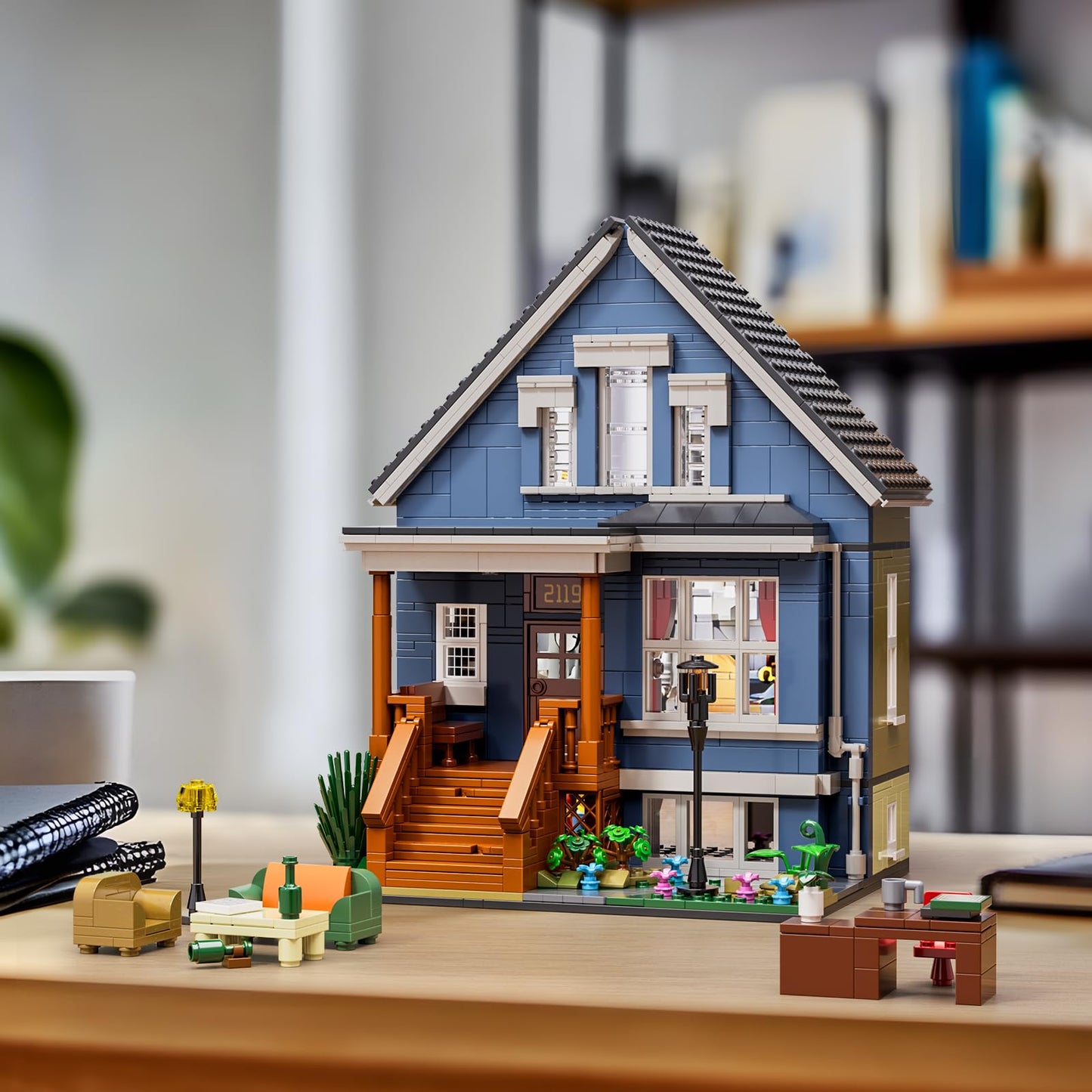 Millionspring Shame House Building Blocks Set - 1058 PCS, ABS Material, 1:12 Scale, Compatible with Lego, for Adult Fans 18+