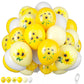 Sunflower Balloons, 12 Inch Sunflower Printed Balloons Yellow Pastel Yellow White Sunflower Balloons For Sunflower Themed Baby S