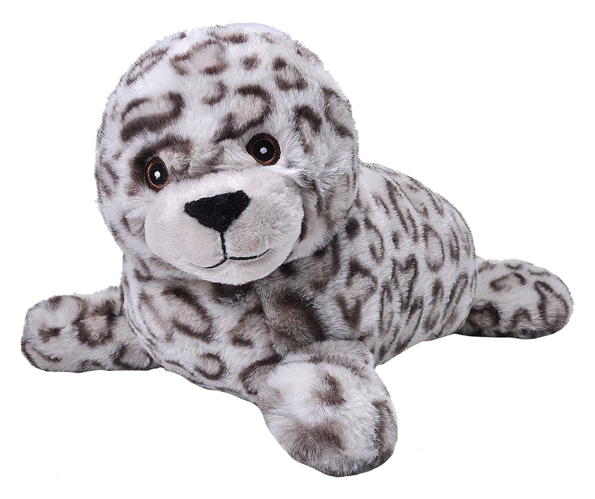 Wild Republic Ecokins Harbor Seal Pup Stuffed Animal 12 Inch, Eco Friendly Gifts For Kids, Plush Toy, Handcrafted Using 16 Recycled Plastic Water Bottles