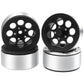 4Pack HIRCQOO Metal 1.9 inch Beadlock Wheel Rim 4pcs Wheel Hub Fit 1.9 Tires Compatible with Axial SCX10 90046 AXI03007 Redcat G