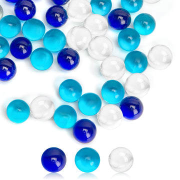 Futureplusx Marbles Bulk, 75 Pcs Glass Marbles Blue Marbles Set Ocean Theme For Kids Marble Run Games Fillers Aquarium Pebbles