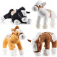 Prextex Plush Farm House With Soft And Cuddly 5inch Plush Horses, Farm Boy, And Farm House Barn House Carry Along Case