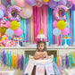 Donut Table Centerpiece Balloons Stand Kit 2 Sets With 2 Doughnut Foil Balloons And 14 Latex Pastel Balloons For Donut Time Deco