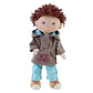 Haba Lian 12' Soft Boy Doll With Brown Hair, Blue Eyes And Embroidered Face (Machine Washable)