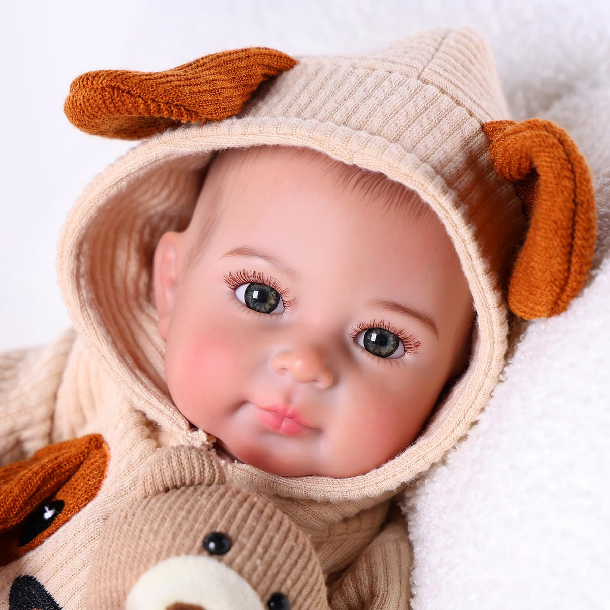 BABESIDE 20 Inch Reborn Baby Doll Boy, Realistic Doll with Accessories