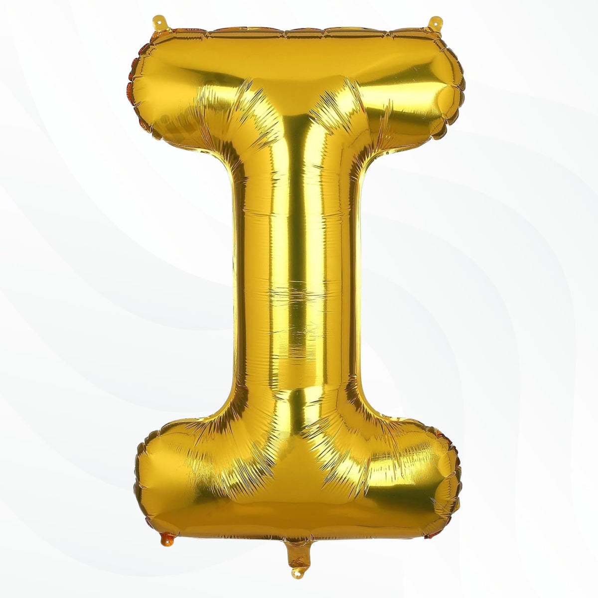 Flyloons Gold I Letter Foil Balloon Alphabets Balloons Perfect for Birthday Decoration Items, Anniversary, Bachelorette, Wedding