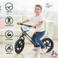 Kriddo Toddler Balance Bike 2 Year Old,12 Inch Push Bicycle With Customize Plate (3 Sets Of Stickers Included), Steady Balancing, Gift Bike For 2-5 Boys Girls, Black