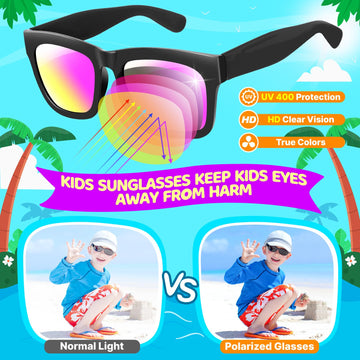 Kids Sunglasses Bulk, 12/24 Pack Party Favors Sunglasses For Kids, Neon Kids Sunglasses Party Favors For Pool Party Beach Party Birthday Graduation Party Supplies, Kids Party Favors Goodie Bags