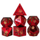 CSITORWWE Rose Flower Form DND Metal Dice,7PCS Heavy Metal Dice Set,Polyhedral D&D Dice with Gift Case for Dungeons and Dragon R