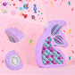 WERNNSAI Mermaid Piata - Mermaid Party Supplies Piata Bundle with Blindfold and Bat for Girls Kids Ocean Theme Birthday Party Ga