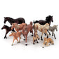 Lc Joycre 10Pcs 5-6 Inch Big Realistic Horses Club Trakehner Foal Clydesdale Horse Figurine Hanoverian Foal Figure Morgan Horse