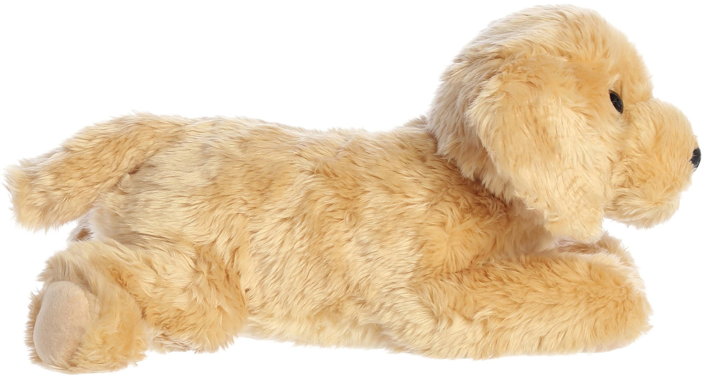 Aurora® Adorable Flopsie™ Goldie™ Stuffed Animal - Playful Ease - Timeless Companions - Brown 12 Inches