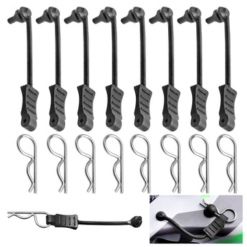20Pcs Hobbypark Universal Rc Car Body Clips And Pull Tabs Retainer R Pins For 1/10 Traxxas Arrma Axial Losi & All 1/8 Redcat Hpi