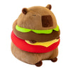 TXDRRA Capybara Plush Toy, Cute Stuffed Animal, Soft Brown Plushie, Kids Gifts (Hamburger Capybara, 12 inches)