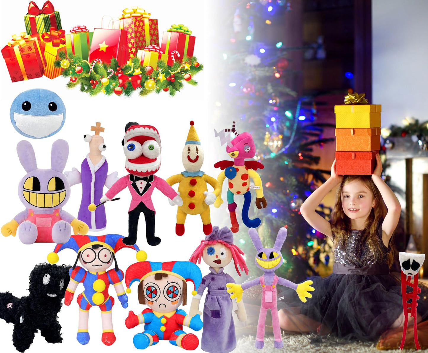 Vaoux Digital Circus Plush Toy,The Amazing Plushies Toy,Stuffed Animal Plushie Doll Gift For Kids And Fans.