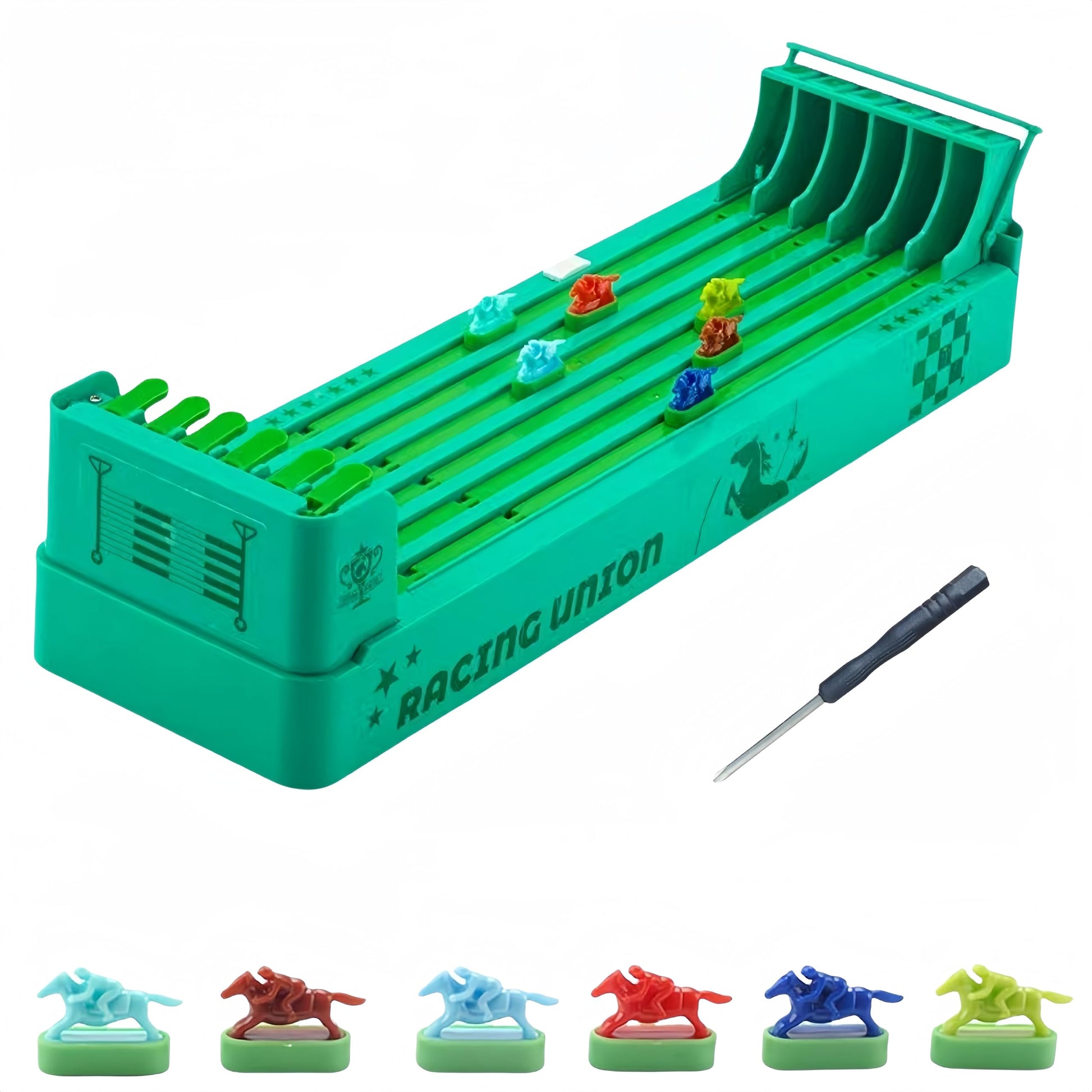 Electronic Horse Race Board Game, Horse Racing Table Games, Desktop Derby 6-Horse Racing Game,Portable Family Party Entertainmen