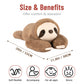Niuniu Daddy 20" Weighted Sloth Stuffed Animal - Medium Brown Plush Toy for Adults & Kids, Ideal Gift for Christmas & Birthdays