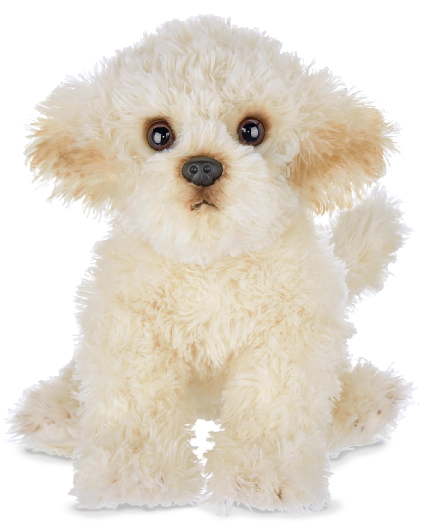 Bearington Collection Plush Dog Stuffed Animal - 13" White Puppy Toy for Kids, Maltipoo & Labradoodle Plushies