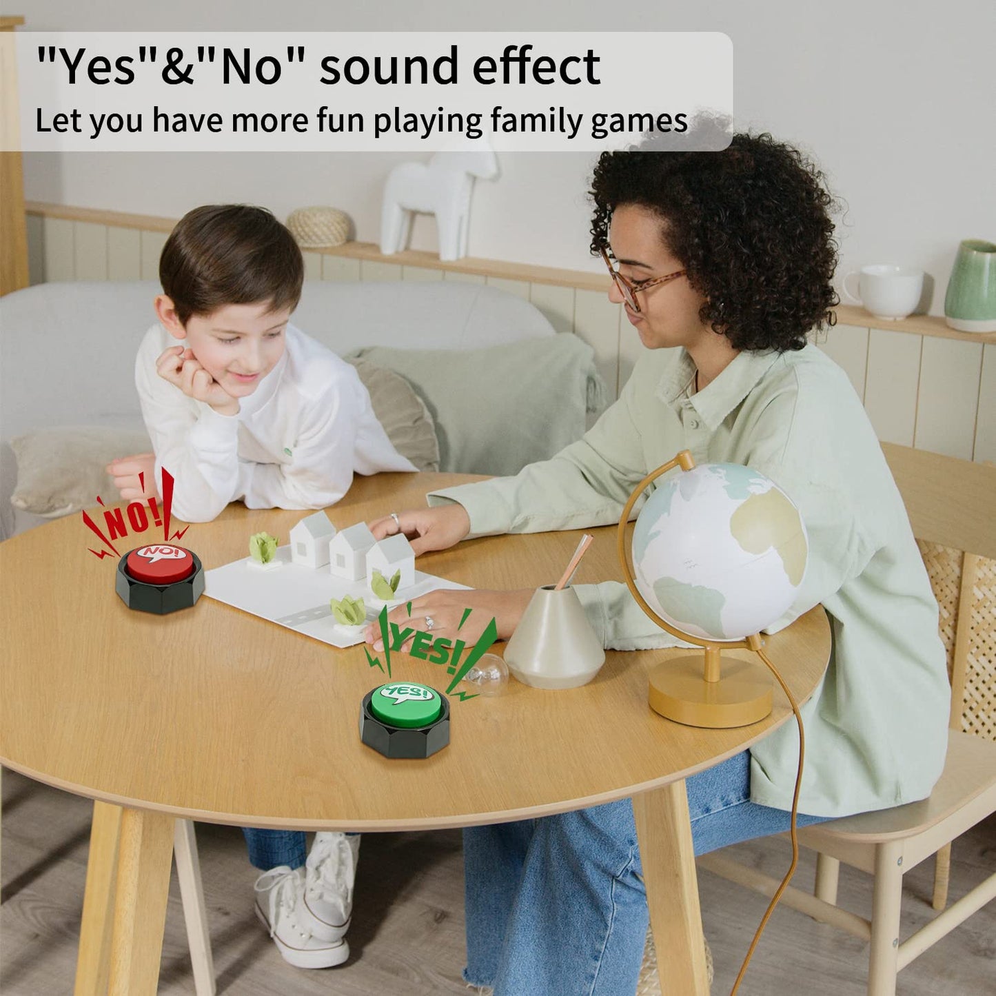 Anliky Buzzers For Yes And No Sound Clickers, Can Be Used In Classrooms, Right And Wrong Answers, Trivia Games, Yes And No Answe