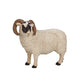 MOJO Realistic Black Faced Sheep Ram Figurine - Hand Painted Non-Phthalate PVC Toy, Mixed Color, Model 387081