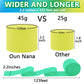 Oun Nana Blue and Green Crepe Paper Streamers, 2.2 x 123 Ft Per Roll, 6 Rolls Birthday Party Streamers for Forest Ocean Theme On