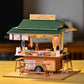 Cjeuxnr Miniature Dollhouse Kit - Japanese Restaurant Wooden Toy with Furniture & LED Lights, One Size