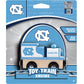 Masterpieces Ncaa North Carolina Tar Heels Real Wood Toy Train Engine