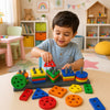 EASYMART Geometric Angle Blocks for Kids | 26 Pcs Montessori Sorting & Stacking Educational Toy | Colorful Shape Sorter Puzzle f