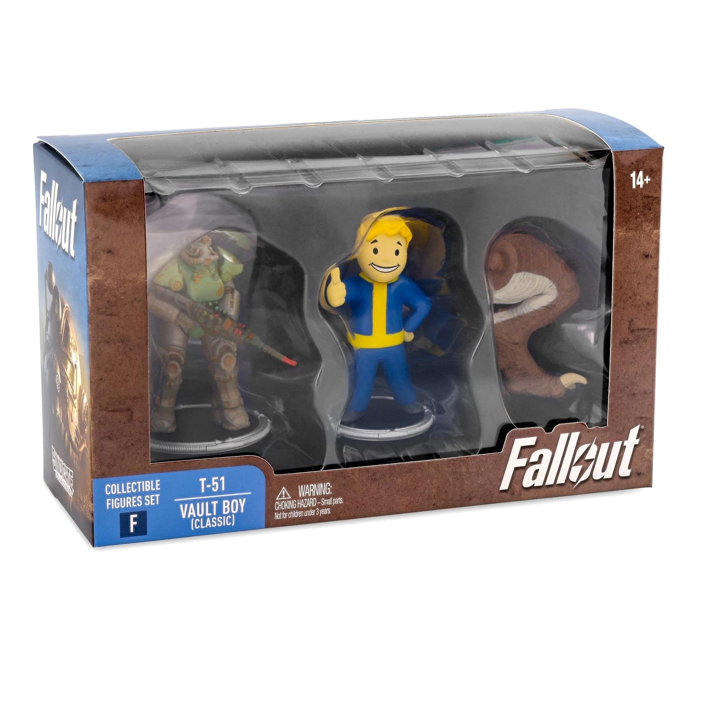 Toynk Fallout T-51 Power protective covering and Vault Boy (Classic) 3-Inch Mini Figure Set 2-Pack for mature-themeds | Includes Build-A-Figure Deathclaw Piece
