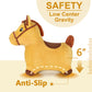 iPlay, iLearn Bouncy Pals Hopping Horse Toy - Inflatable Plush Ride-On Bouncer, Large, Yellow, Model RI-HOYE-049-B for Toddlers 18 Months
