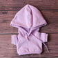 Niannyyhouse 8In(20Cm) Plush Doll Clothes Hoodies Without Pocket Jeans Doll Dressup (Pink Purple)