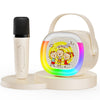 Hwwr Kids Karaoke Machine, Portable Bluetooth Speaker With Wireless Microphone, Christmas Birthday For Girls 4, 5, 6, 7, 8, 9, 1