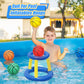 7 Inch Pvc Mini Basketball For Indoor Basketball Mini Hoops, Soft 7' Rubber Small Replacement Basketball For Over Door Basketball Hoop Sets, Little Basketballs For Outdoor Beach Pool(4 Pcs With Pump)