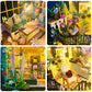 DIY Miniature Dollhouse Kit, Mini House Making Kit with Furnitures and Light, Tiny House Kit to Build for Adults, Hobby Craft Gi