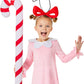 Inspirit Designs Dr. Seuss Kids Cindy Lou Who Costume Kit | Officially Licensed | The Grinch Who Stole Christmas | 3 Piece Costu