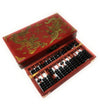 Asian Home Vintage Wooden Bead Abacus ANT008 with Leather Instruction Manual