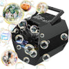 Theefun Bubble Machine - 500ML Automatic Bubble Blower for Kids, Portable, Black, Model T29-6634N-10, Plug-in or Battery Operated