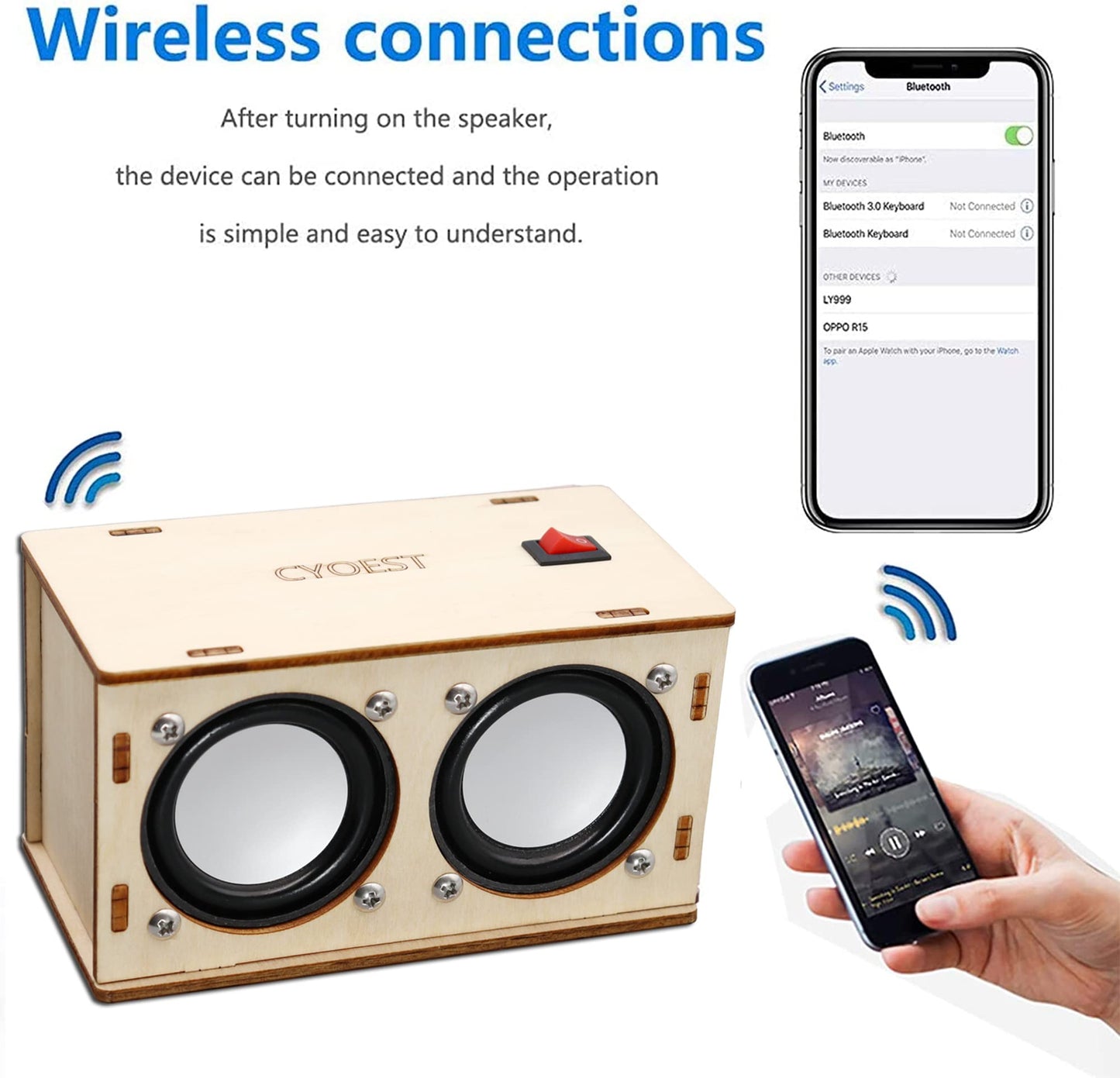 Stem Projects For Kids & Adults Build Your Own Bluetooth Speaker - Science Experiment Electronics Kit | Beginner'S Starter Diy Set,Stem Gifts For Teenage Girls + Boys Ages 10 And Up (Dual Speakers)