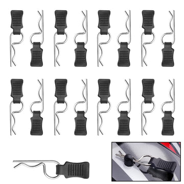 50 Pieces HobbyPark Universal RC Body Clips w/Pull Tabs Car Clips R Clips for All 1/10 1/12 Scale Redcat HPI HSP Exceed RC Car P