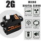 Dspower 5Pcs 2G Plastic Gear Mini Servo, 3.7-4.2V Rc Micro Coreless Motor Digital Servos Kit For Fixed-Wing Helicopter Airplane